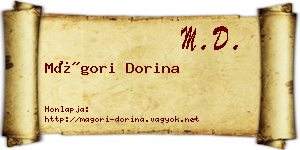 Mágori Dorina névjegykártya