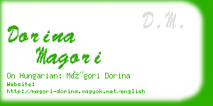 dorina magori business card